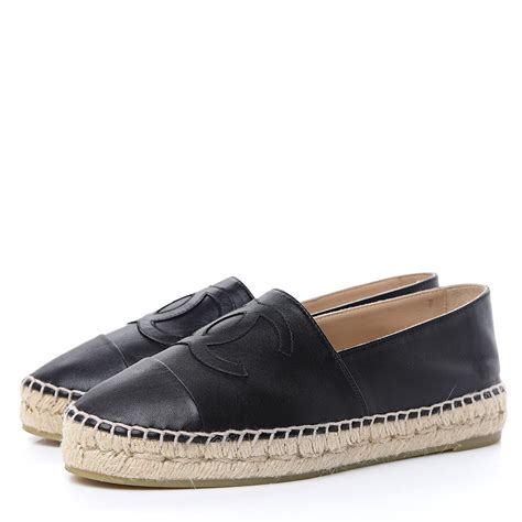 buy black chanel espadrilles